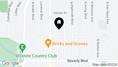 Map of 512 N Gower Street, Los Angeles CA, 90004