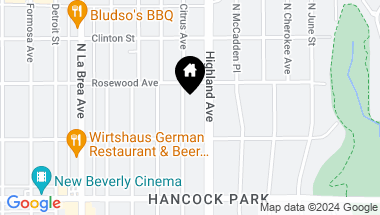 Map of 436 N Citrus Ave, Los Angeles CA, 90036