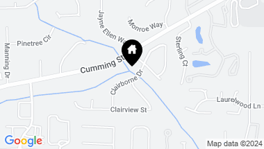 Map of 1015 Clairborne Drive, Alpharetta GA, 30009