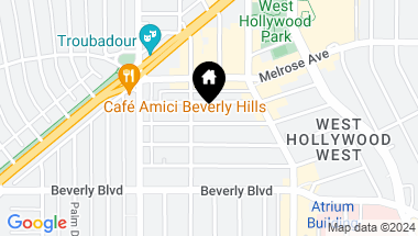 Map of 8925 Dorrington Ave, West Hollywood CA, 90048