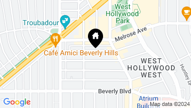 Map of 8910 Rangely Avenue, West Hollywood CA, 90048