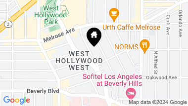 Map of 434 Norwich Dr, West Hollywood CA, 90048