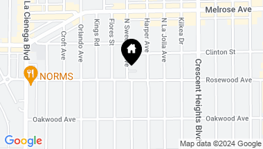 Map of 510 N Sweetzer Ave, Los Angeles CA, 90048