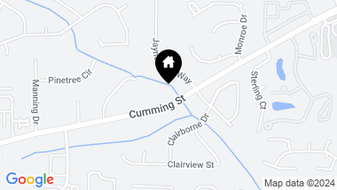 Map of 270 Cumming Street, Alpharetta GA, 30009
