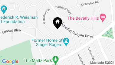 Map of 918 N ROXBURY Drive, Beverly Hills CA, 90210
