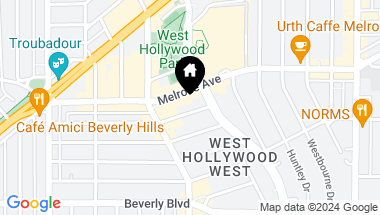 Map of 8727 Rangely Ave, West Hollywood CA, 90048