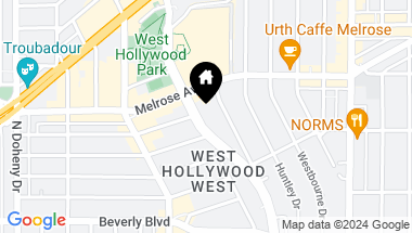 Map of 520 N SAN VICENTE Boulevard, West Hollywood CA, 90048