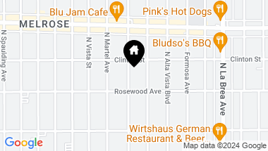 Map of 524 N Fuller Ave, Los Angeles CA, 90036