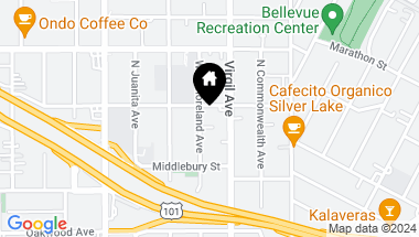 Map of 548 N Westmoreland Ave, Los Angeles CA, 90004