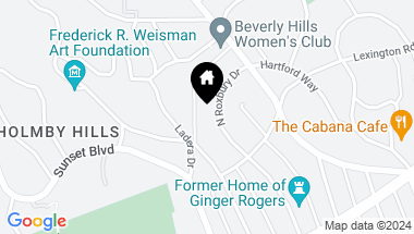 Map of 1013 N Roxbury Dr, Beverly Hills CA, 90210