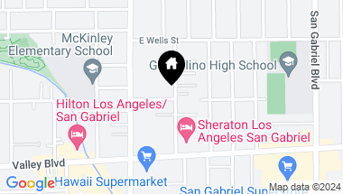 Map of 1431 Palm Avenue, San Gabriel CA, 91776