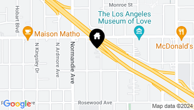 Map of 639 N Alexandria Ave, Los Angeles CA, 90004