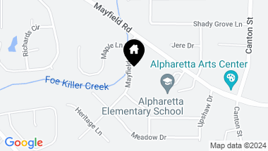Map of 205 Mayfield Circle, Alpharetta GA, 30009