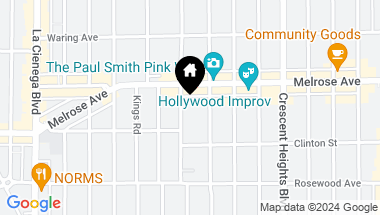 Map of 640 N Sweetzer Ave Unit: 6, Los Angeles CA, 90048