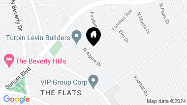 Map of 724 N Alpine Dr, Beverly Hills CA, 90210