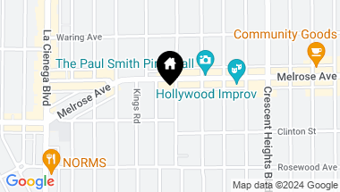 Map of 633 N Sweetzer Ave Unit: 4, West Hollywood CA, 90048