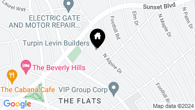 Map of 805 N Alpine Dr, Beverly Hills CA, 90210