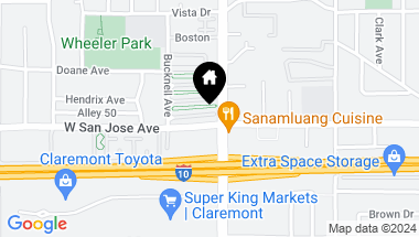 Map of 679 S Indian Hill Boulevard B, Claremont CA, 91711