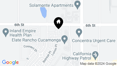 Map of 9377 Solaire Place, Rancho Cucamonga CA, 91730