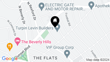 Map of 809 N Alpine Drive, Beverly Hills CA, 90210