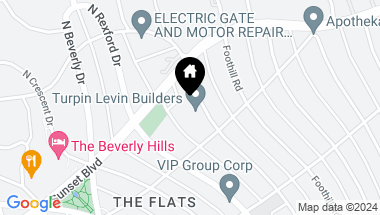 Map of 809 N Alpine Dr, Beverly Hills CA, 90210