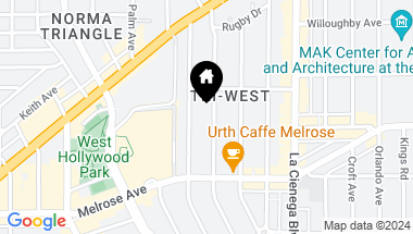 Map of 711 WESTBOURNE DR, WEST HOLLYWOOD CA, 90069