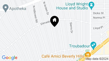 Map of 624 N Arden Drive, Beverly Hills CA, 90210