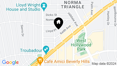 Map of 8997 Keith Ave, West Hollywood CA, 90069