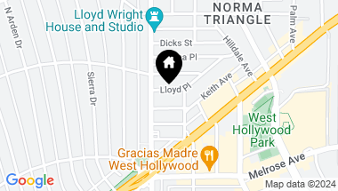 Map of 9044 LLOYD Place, West Hollywood CA, 90069