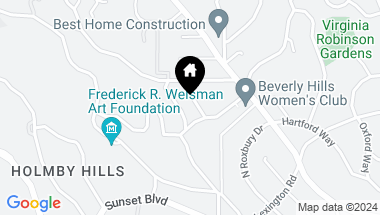 Map of 1021 Chevy Chase Drive, Beverly Hills CA, 90210