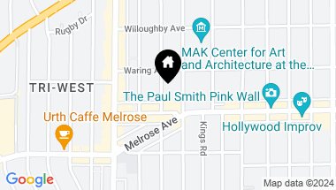 Map of 724 N Croft Avenue 111, Los Angeles CA, 90069