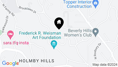 Map of 1028 Ridgedale Dr, Beverly Hills CA, 90210