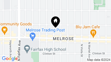 Map of 730 N Stanley Avenue, Los Angeles CA, 90046