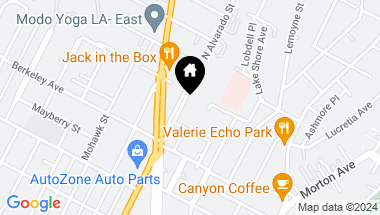 Map of 1656 N Alvarado Street, Los Angeles CA, 90026