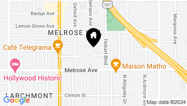 Map of 4935 Marathon Street, Los Angeles CA, 90029