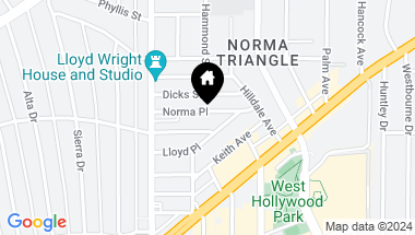 Map of 8996 Norma Pl, West Hollywood CA, 90069