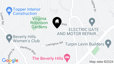 Map of 1006 North Crescent Drive, Beverly Hills CA, 90210