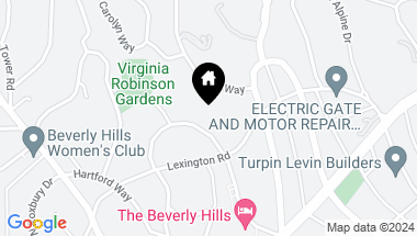 Map of 1006 N Crescent Drive, Beverly Hills CA, 90210