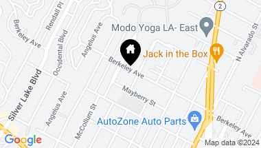Map of 2512 Berkeley Avenue, Los Angeles CA, 90026