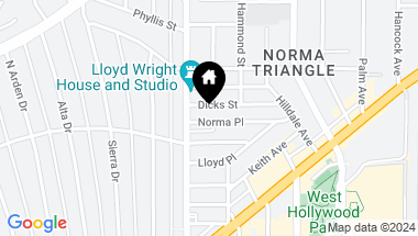 Map of 9039 Norma Pl, West Hollywood CA, 90069