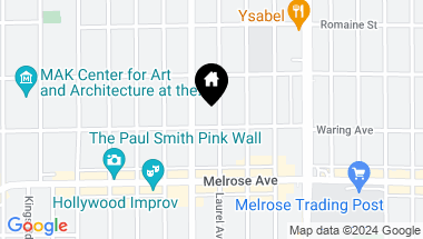 Map of 807 N Laurel Avenue, Los Angeles CA, 90046