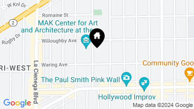 Map of 838 N Kings Road 306, West Hollywood CA, 90069