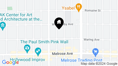 Map of 822 N Laurel Avenue, Los Angeles CA, 90046