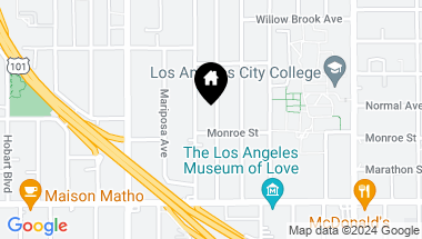Map of 811 N Kenmore Ave, Los Angeles CA, 90029