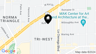 Map of 854 Westmount Dr Unit: 3, West Hollywood CA, 90069