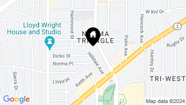 Map of 866 Hilldale Ave, West Hollywood CA, 90069