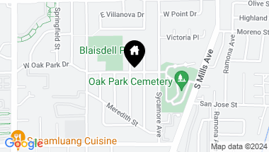 Map of 502 Cedar Crest Avenue, Claremont CA, 91711
