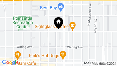 Map of 7118 WILLOUGHBY Avenue, Los Angeles CA, 90046