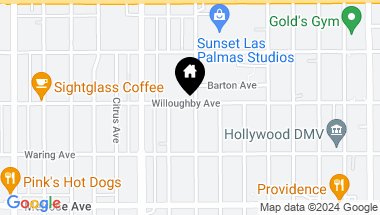 Map of 6708 Willoughby Ave, Los Angeles CA, 90038
