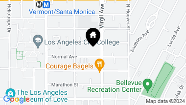 Map of 4221 Normal Ave, Los Angeles CA, 90029